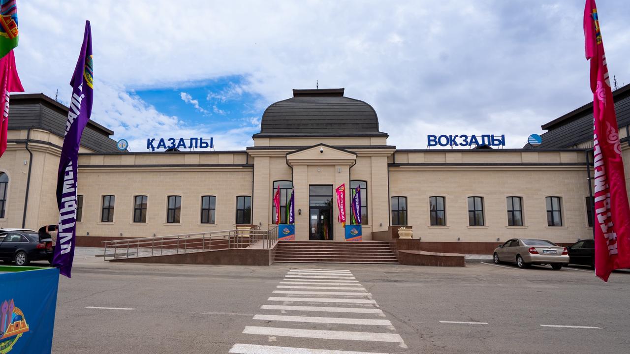 Қазалы теміржол вокзалында ғимаратты қайта жаңарту аяқталды