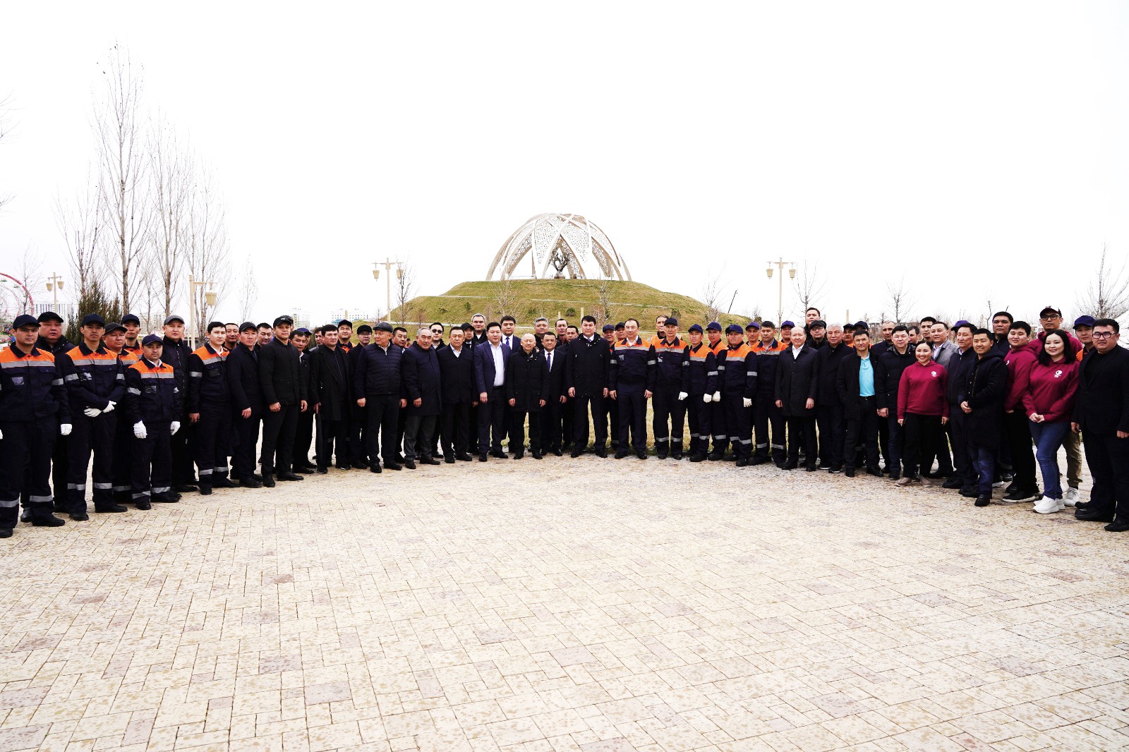 Railway workers contributed to the greening of Turkestan