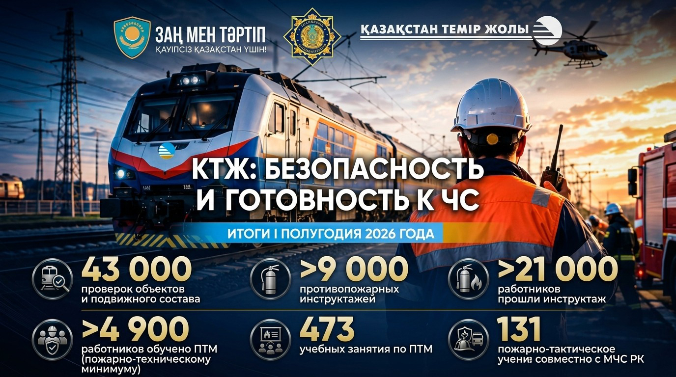 ҚТЖ төтенше жағдайларға дайындықты және өрт қауіпсіздігі шараларын күшейтеді